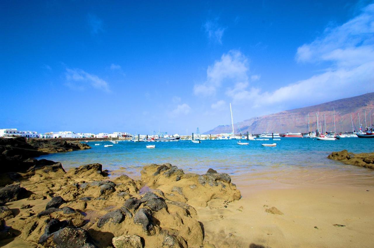 La Graciosa Camelia Beach Vistas Mar Caleta de Sebo Bagian luar foto